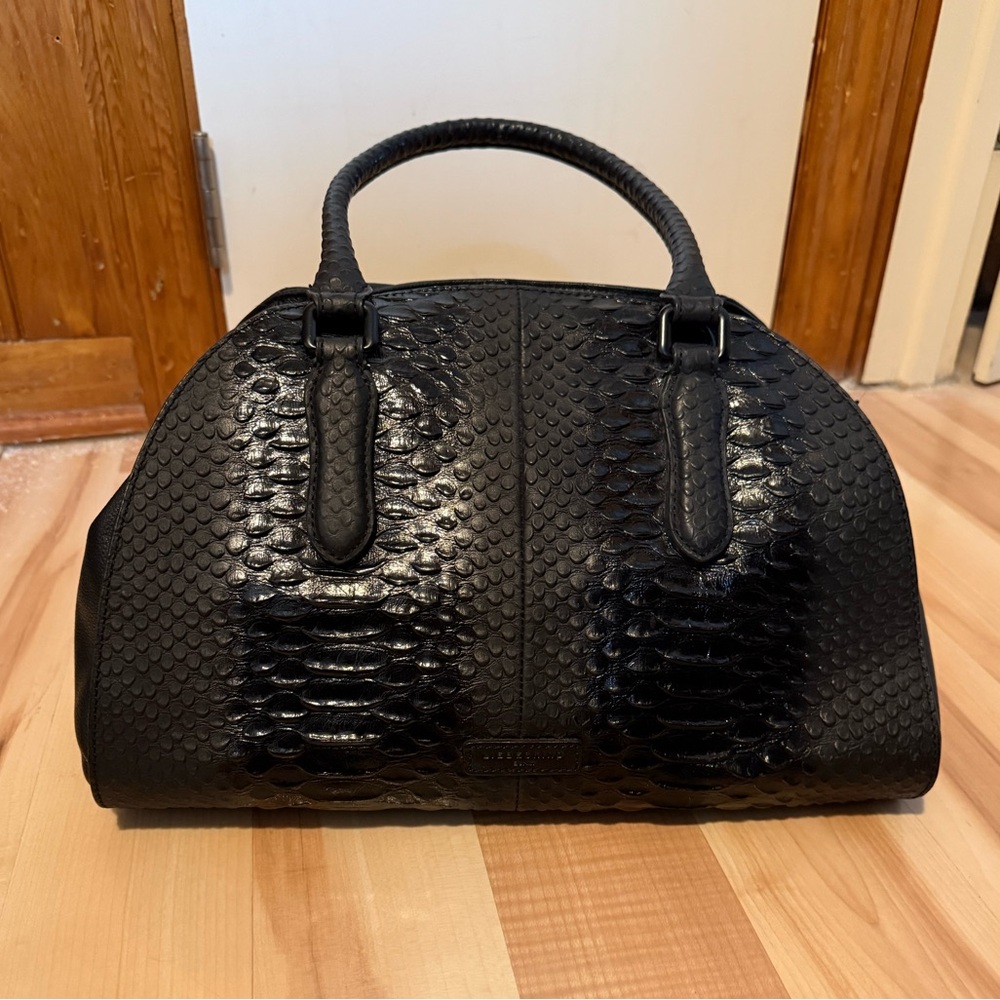 Liebskin Black Leather “Doctor Style” Bag